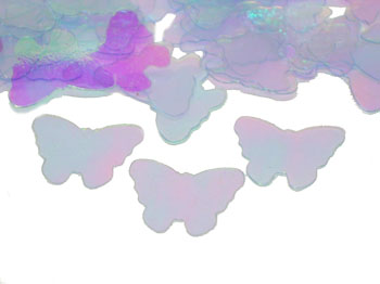 Butterfly Confetti, Iridescent by the pound or packet